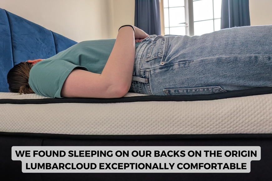 origin lumbarcloud mattress back sleeper
